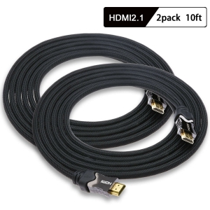 1/2PACK 10FT Long Zinc Alloy & Braided HDMI 2.1 8K@120Hz Cable for PS5/4 XBOX CA