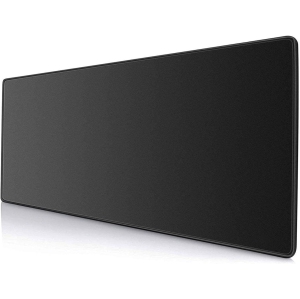Gaming Mouse Pad, Large Mousepad with Premium-Textured Cloth, Non-Slip Rubber Base, Waterproof Keyboard Pad, Mouse Mat for Gaming and Working - Black(31.5x11.8in)