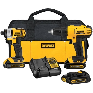 DEWALT 20V MAX* Cordless Drill Combo Kit, 2-Tool (DCK240C2)