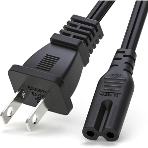 Buy AC Power Cord Cable For Hp Deskjet 3755 3752 2600 2622 1112 2130 2655 2652 3520 2622 3722 3630 3632 3634 3830 3833 2540 2652 2752e 2755e 4155e, 2 Prong Replacement Printer Power Cable 6Ft