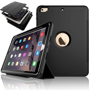 Apple iPad 9.7" 2nd 3rd 4th 5th 6th Shockproof Triple Layers Smart Stand Case