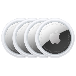 Open Box - Apple AirTag Bluetooth Item Tracker - 4 Pack - White