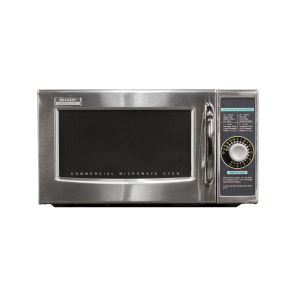 Sharp 1.0 Cu. Ft. Medium-Duty Commercial Microwave Oven with Dial Timer (R-21LCFS) - Stainless steel