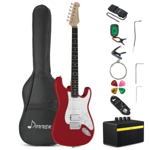 Donner DST-100 39 Inch ST Electric Guitar Kit with Amplifier Solid