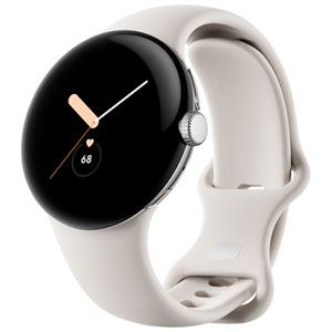 Google Pixel Watch GPS + LTE 40.8mm with Stainless Steel Polished Silver Case