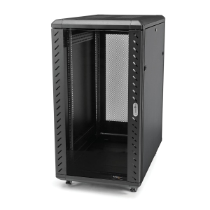 Startech 18U 19" Server Rack Cabinet, 4 Post Adjustable Depth (6-32")Locking Knock Down Network/Computer Equipment Enclosure-(RK1836BKF)