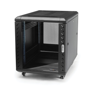 Startech 15U 19" Server Rack Cabinet, 4 Post Adjustable Depth (6-32") Locking Knock Down Network/Computer Equipment Enclosure-(RK1536BKF)