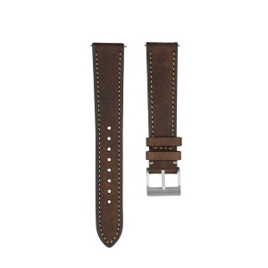 Band & Bezel Martino Leather Watch Strap 20mm - Dark Brown