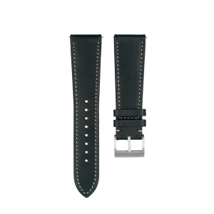 Band & Bezel Chromexcel Leather Watch Strap 20mm - Onyx Black