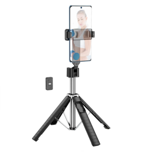 Hoco K18 Four-Leg Black Wireless Selfie Stick For Live Broadcast