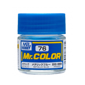 Mr. Hobby Mr. Color 76 - Metallic Blue Metallic/Primary (C76) Plastic Model Kit Paint
