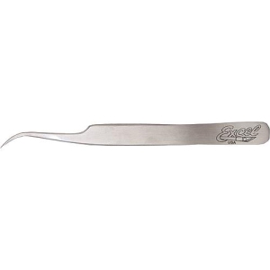 Excel Hobby Blades Corp. Ultra Fine Slant Point Tweezers - Silver (30417) Plastic Model Kit Tool