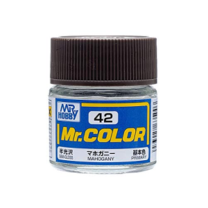 Mr. Hobby Mr. Color 42 - Mahogany Semi-Gloss/Primary (C42) Plastic Model Kit Paint