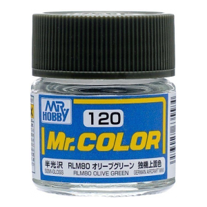 Mr. Hobby Mr. Color 120 - RLM80 Olive Green Semi-Gloss/German Aircraft WWII (C120) Plastic Model Kit Paint