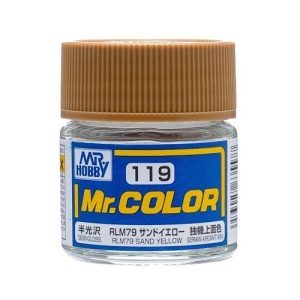 Mr. Hobby Mr. Color 119 - RLM76 Sand Yellow Semi-Gloss/German Aircraft WWII (C119) Plastic Model Kit Paint