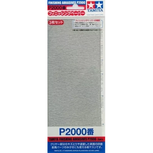 TAMIYA Finishing Abrasives P2000 (3 Pieces) (87060) Plastic Model Kit Tool