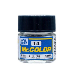 Mr. Hobby Mr. Color 14 - Navy Blue Semi-Gloss/US Navy Aircraft (C14) Plastic Model Kit Paint