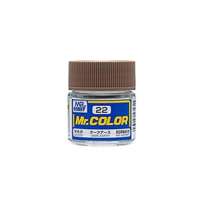Mr. Hobby Mr. Color 22 - Dark Earth Semi-Gloss/RAF Aircraft (C22) Plastic Model Kit Paint