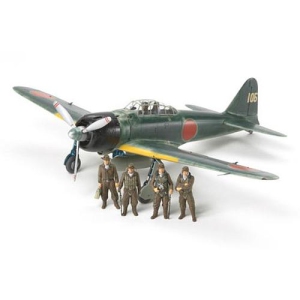 TAMIYA Mitsubishi A6M3/3a Zero Fighter (Zeke) #108 (61108) 1:48 Scale Airplane Plastic Model Kit