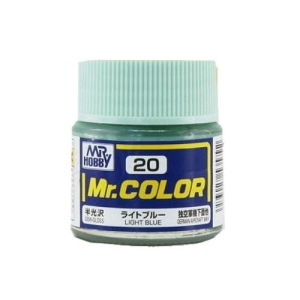 Mr. Hobby Mr. Color 20 - Light Blue Semi-Gloss/German Aircraft WWII (C20) Plastic Model Kit Paint