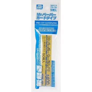 Mr. Hobby Mr. Paper Pre-Cut Sandpaper Card Type #400 (MT402) Plastic Model Kit Tool