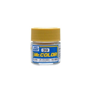 Mr. Hobby Mr. Color 39 - Dark Yellow (Sandy Yellow) 3/4 Flat/US Tank WWII (C39) Plastic Model Kit Paint
