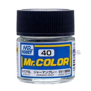 Mr. Hobby Mr. Color 40 - German Gray Flat/German Tank WWII (C40) Plastic Model Kit Paint