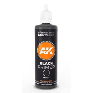 Black Primer 100 ml (AK11242) Plastic Model Kit Paint