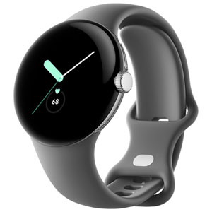 TELUS Google Pixel Watch GPS + LTE 40.8mm with Stainless Steel Polished Silver Case - Monthly Financing