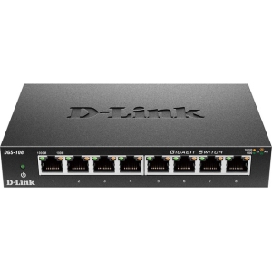 D-Link DGS-108 DGS-108 Unmanaged 8-Port 10/100/1000Mbps Switch (DGS-108)