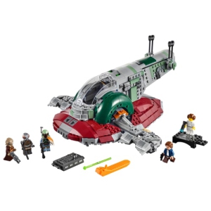 Lego Star Wars Slave l 20th Anniversary Edition 75243 Rotating Guns Self-Leveling Cockpit Display Stand Plastic Multicolor Building Kit (6277425)