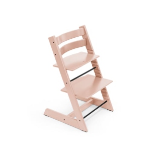 Stokke Tripp Trapp Adjustable Convertible Unisex High Quality Ergonomic Wood Serene Pink Toddler Chair (528916)