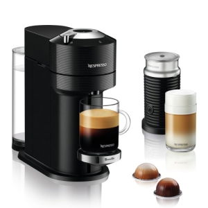 Breville Nespresso Vertuo Next 1350W Plastic 5 Cups Milk Frother Buttons Matte Black Coffee Maker (BNV550MTB1BUC1)