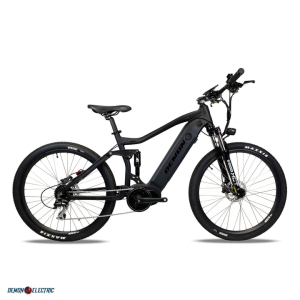 Demon Electric Outlaw 350W 27.5" Mountain Electric Bike, 48V E-Bike Mid Motor, 50-60km Range, TEKTRO Hydraulic E-Bike Brakes, Front & Rear Gas Suspension, SHIMANO 8 Speed Gear
