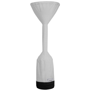 North East Harbor Outdoor Patio Standup Heater Cover, Fits Heaters with up to 18.5" Inch Base and 32" Inch Dome Top, Grey & Black