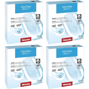 Miele UltraTabs All in 1 Dishwasher Detergent Tablets, 240-Pieces