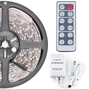 6' Feet Blue 114 LEDs Light Lighting Remote Control Dimmer Kit SMD3528 110V Plug - LED Strip Lighting Reading Strip Night Lamp Bulb Accent Waterproof 3528 SMD Flexible DIY