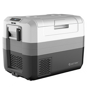 Costway 58 Quart Portable Electric Car Cooler Refrigerator Compressor Freezer Camping
