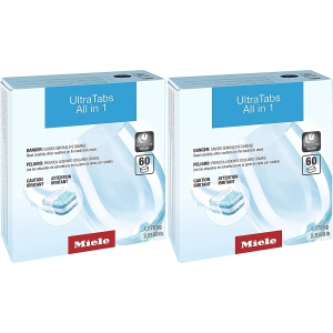 Miele UltraTabs All in 1 Dishwasher Detergent Tablets, 120-Pieces