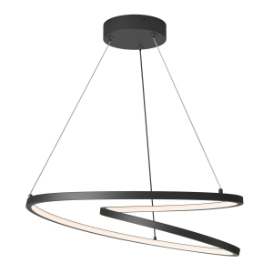 Salto Modern Pendant Light Fixture, Black