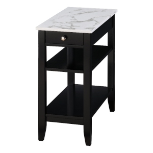 Newport Park Lane One-Drawer TV Stand with Cabinets and Shelves in Ivory Wood