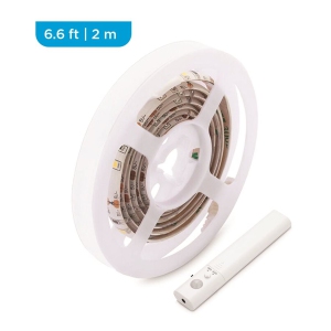 Elink - LED Light Strip, Length of 6.6 Feet (2M), 60 LEDs, With Motion Sensor, White