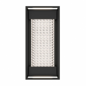 Champagne Glam Modern Outdoor Wall Light, Black