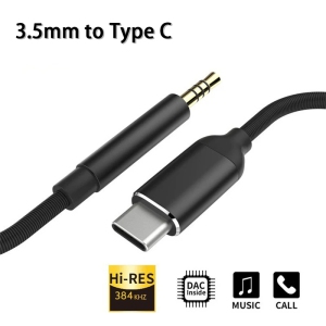 USB C to 3.5mm Audio Aux Jack Adapter, Type C Cable to 3.5mm Headphone Stereo Cord Car Compatible with Pad Pro 2018 Google Pixel 2 3 XL Moto Z and Galaxy Note10+ Huawei HTC