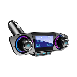 NIERBO Bluetooth FM Transmitter Handfrees-Calling Radio Adapter Car Kit with Dual USB Port MP3 Player Support TF Card USB Flash Drive