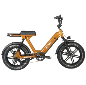 Challenger 2 - Ultimate Moped Style, Full Suspension City Bike, 48V 17Ah battery, 100km range, Front and Rear suspension, Hydraulic Brakes, 750W of peak power