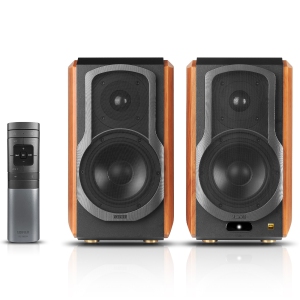 Edifier WiFi Audiophile Active Bookshelf 2.0 Speakers, Works with Alexa, AirPlay 2, Spotify Connect, tidal connect with Bluetooth/Optical/Coaxial
