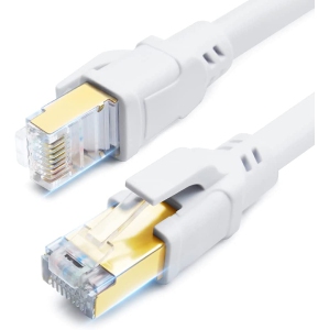 CAT8 Ethernet Cable, 3ft High Speed 40Gbps 2000MHz 26AWG Gigabit Internet Network LAN SFTP CAT8 Patch Cable with Gold