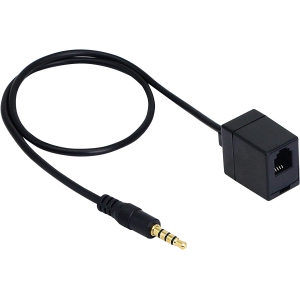 Telephone RJ9 4P4C Splitter Adapter Cable RJ9 Headset Extension Cord Adapter 1 Male to 2 Double Female