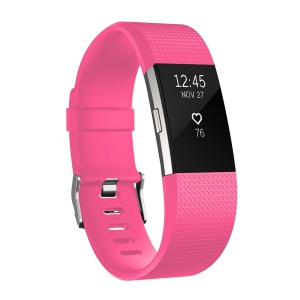 SuperShield Fitbit Charge 3 4 Band Replacement Wrist Strap Silicone Sport Smart Watch Strap (Small-Pink)